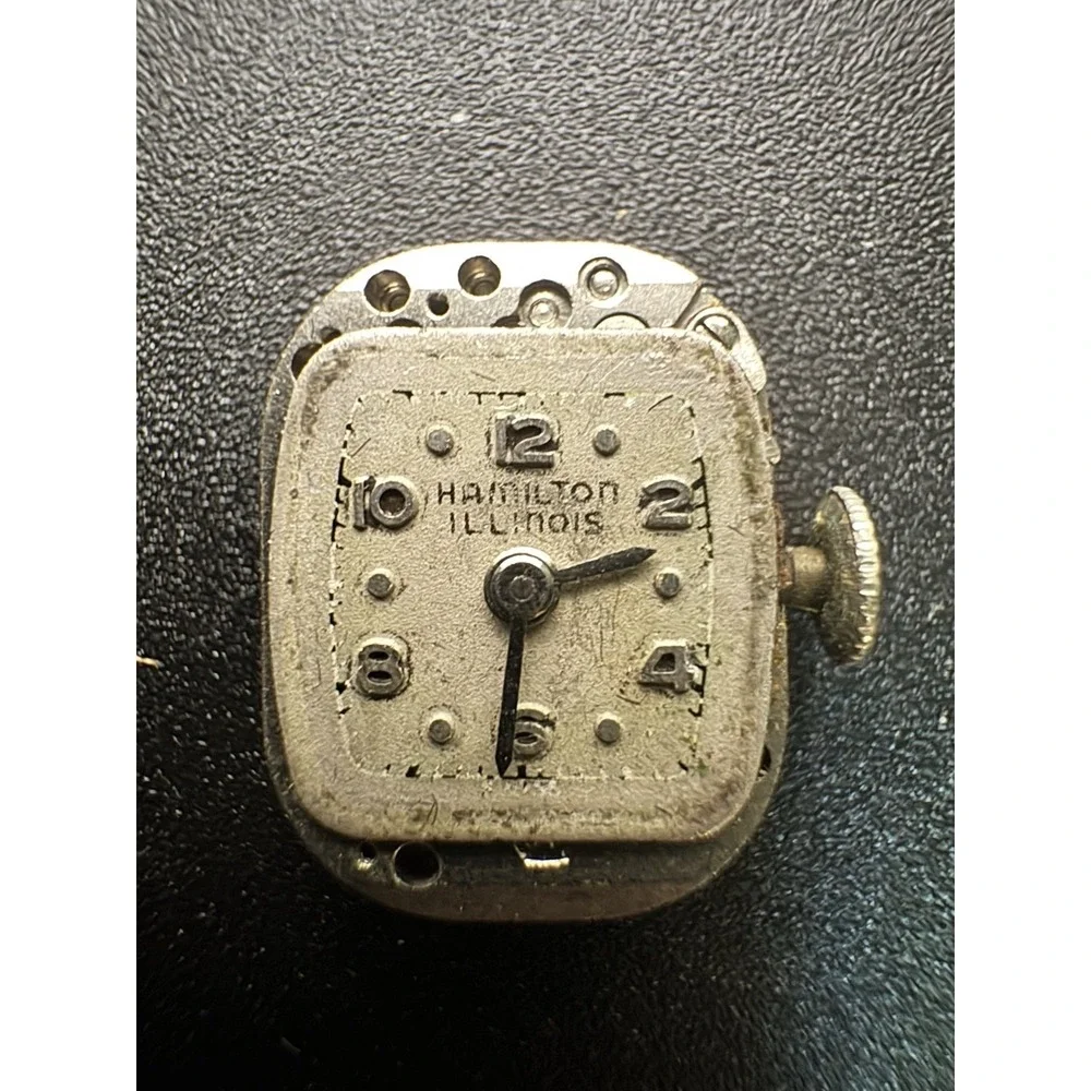 Hamilton Illinois Vintage Watch Movement 17 Jewels‎ Normandie Swiss Untested
